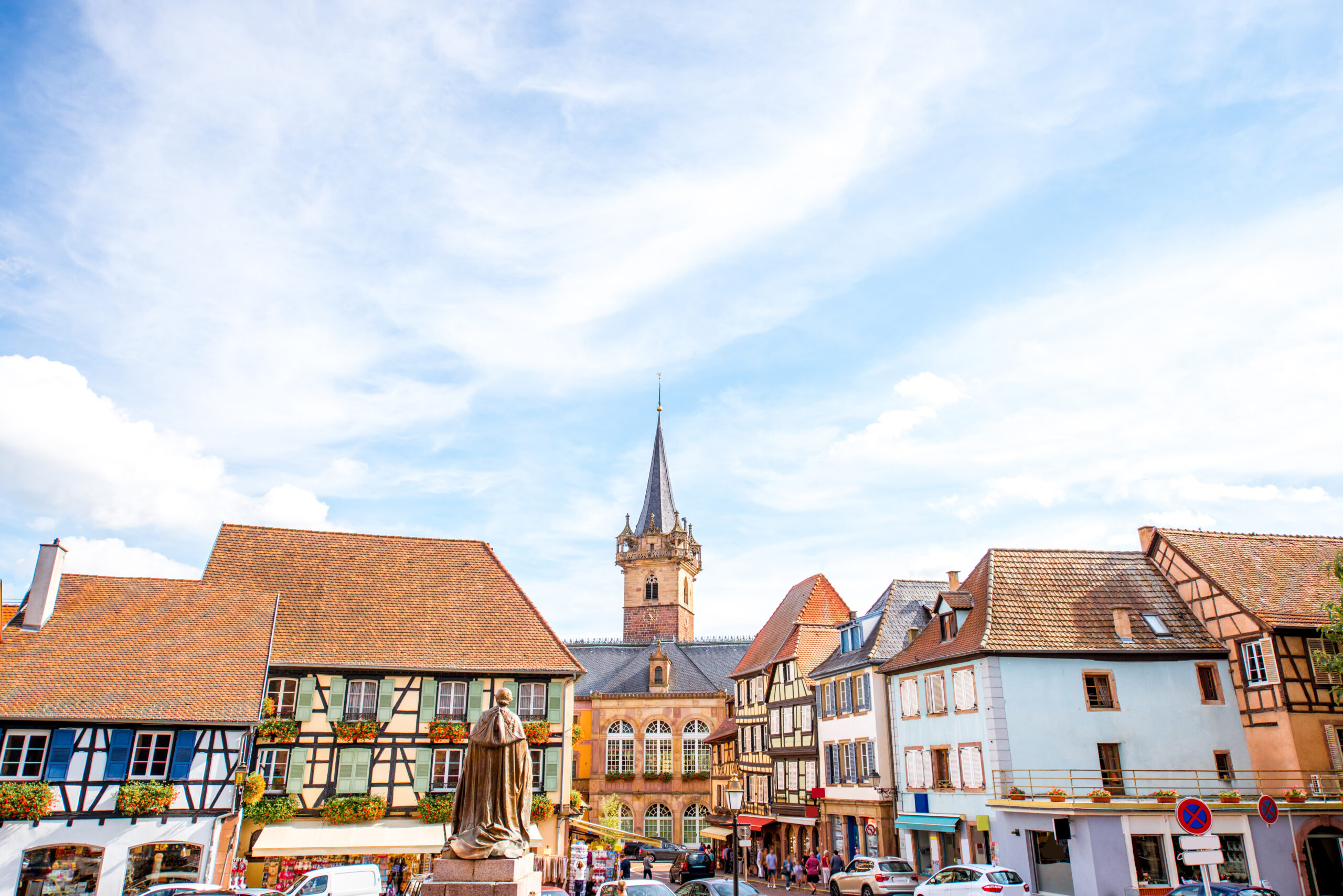 Obernai village in France